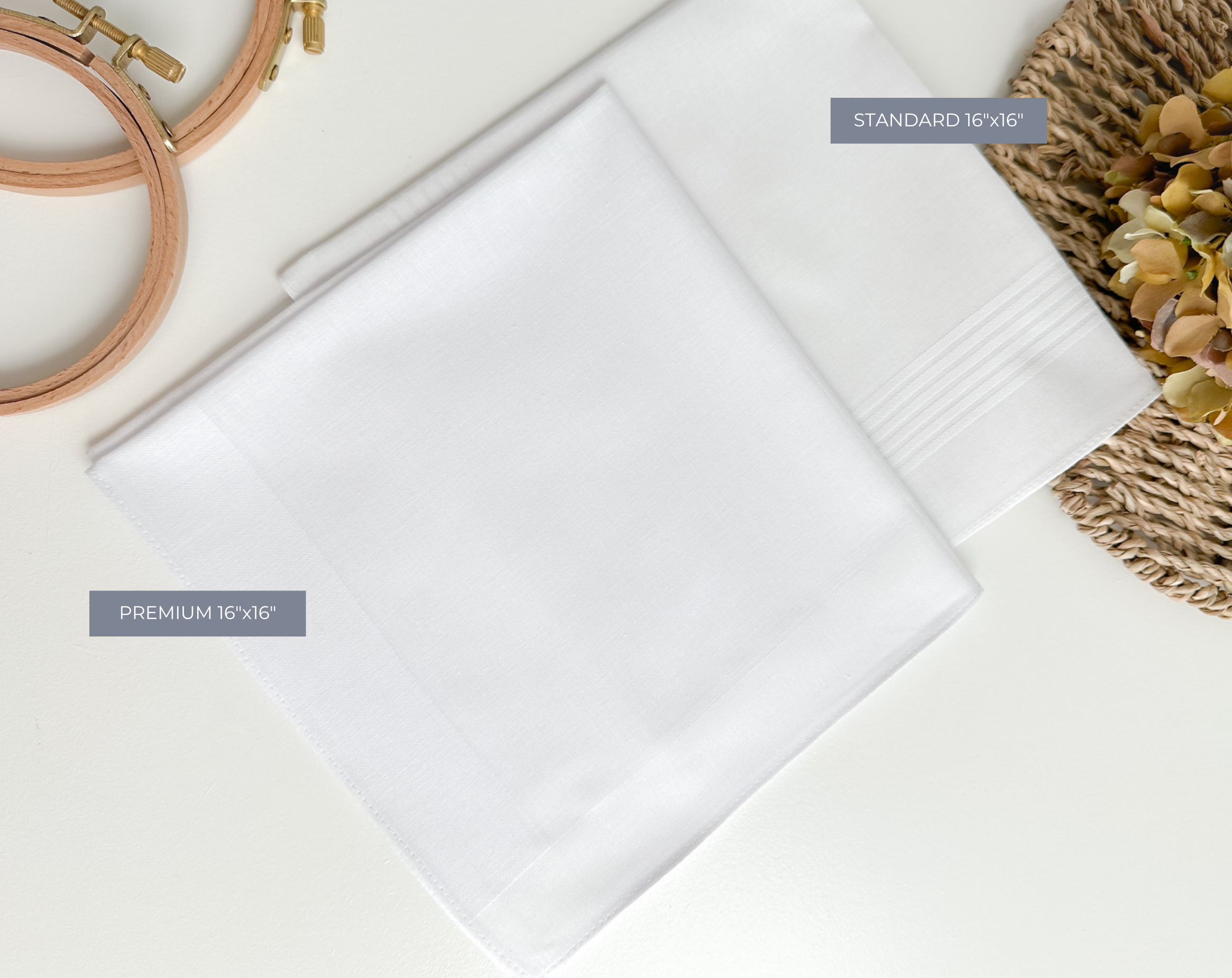 Embroidered Handwritten Handkerchief