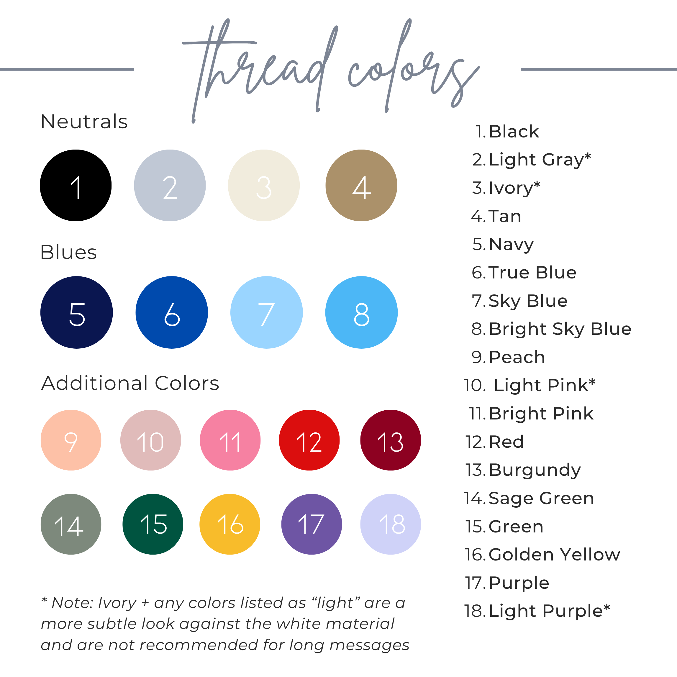 Embroidered Handwritten Handkerchief